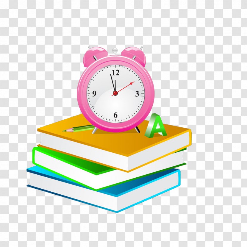 Alarm Clock Book - Fundal - On The Books Transparent PNG