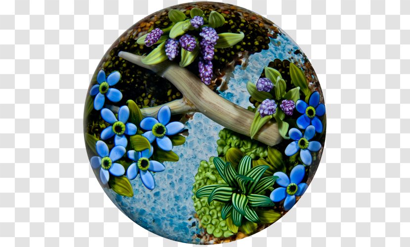 Paperweight Bank Glass Flower Marsh - Coral Reef - Purple Flowers And Grass Transparent PNG