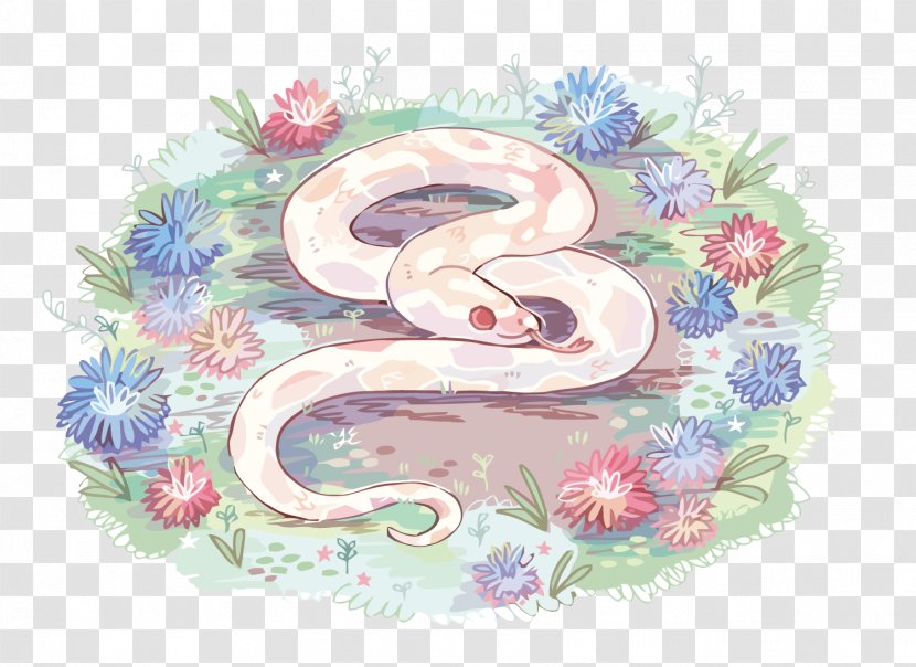 Legend Of The White Snake Lizard Illustration - Art - Vector Transparent PNG