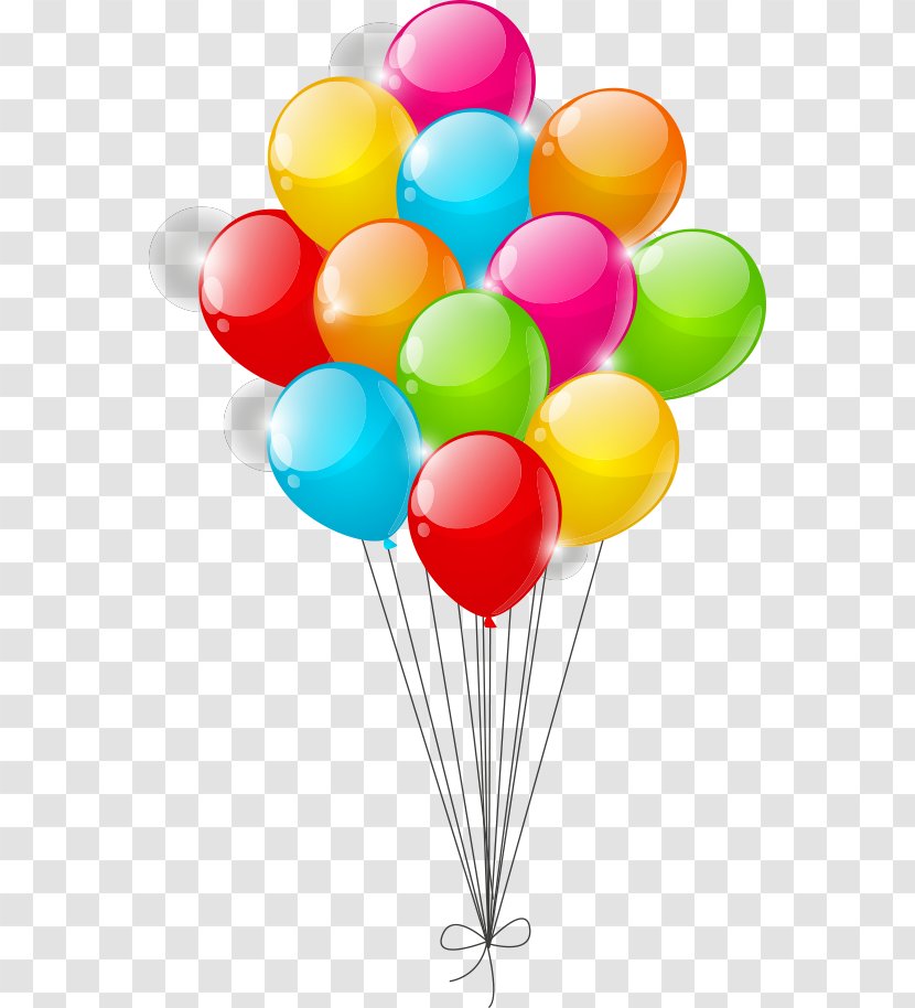 Toy Balloon Clip Art - Vector Colorful Balloons Transparent PNG