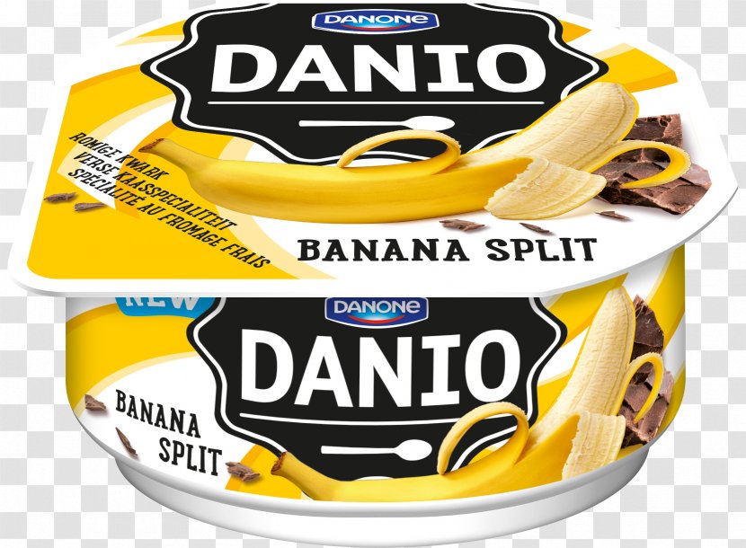 Milk Stracciatella Quark Danone Cheese - Yellow Transparent PNG