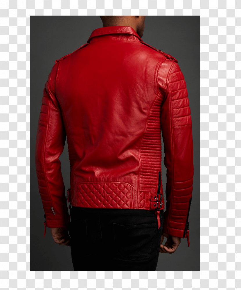 Leather Jacket Maroon Neck - Sheep Suede Coat Transparent PNG