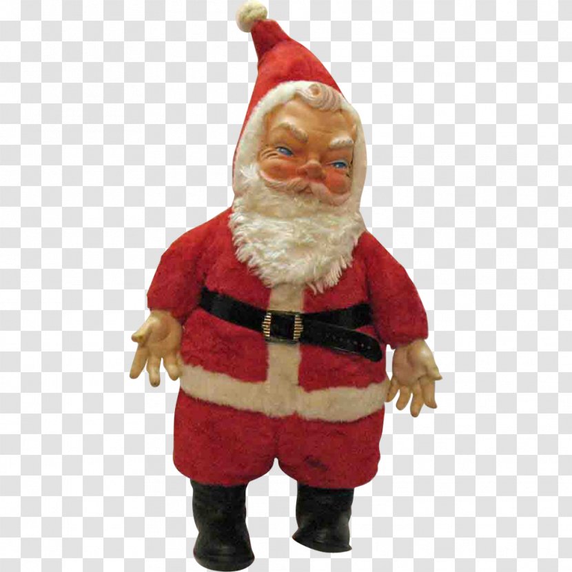 Santa Claus 1950s Garden Gnome Christmas Ornament - Figurine Transparent PNG