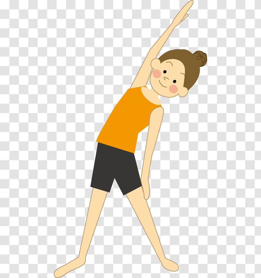 Stretching Body Nuchal Rigidity Exercise Massage - Cartoon - Watercolor Transparent PNG