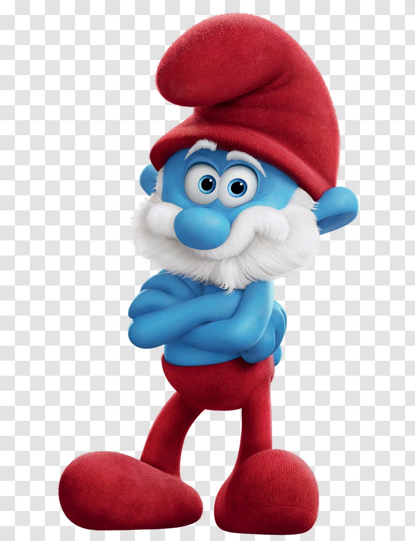 Papa Smurf Brainy Gargamel Smurfette Hefty - Material Transparent PNG