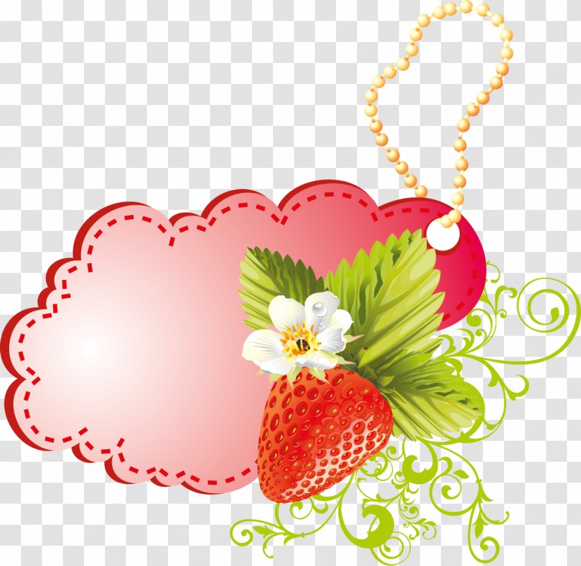 Clip Art - Love - Strawberry Decoration Trend Tag Transparent PNG