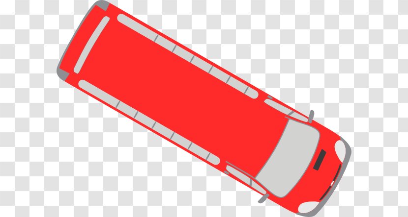 Line Angle - Rectangle - Red Bus Clip Art Transparent PNG