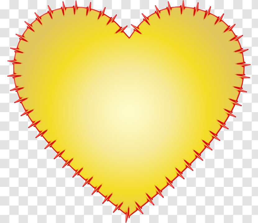 Heart Yellow Clip Art Love Transparent PNG