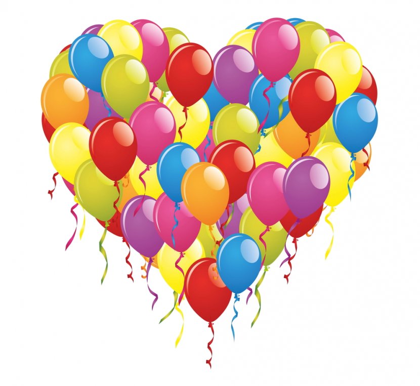 Toy Balloon Heart Birthday - Image Editing Transparent PNG