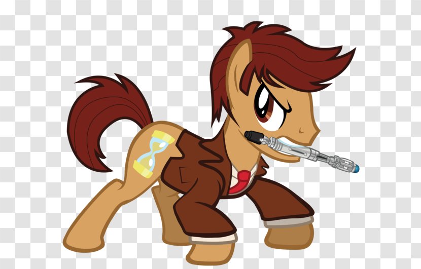 Pony Tenth Doctor Derpy Hooves Physician - Horse Transparent PNG