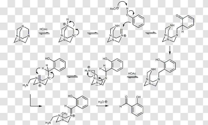 Duff Reaction Formylation Methenamine Chemical Organic Chemistry - Hand - Benzaldehyde Transparent PNG