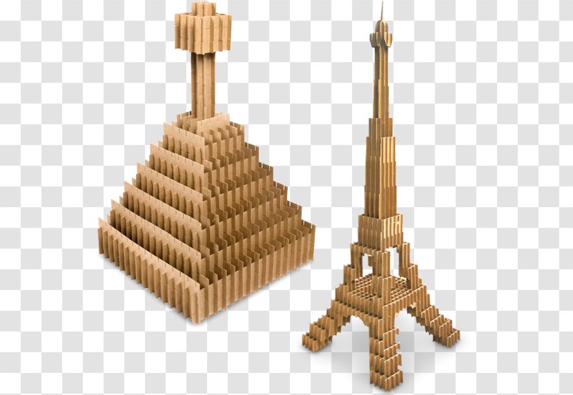 Eiffel Tower Recycling Material Architectural Engineering Cardboard - Toy Transparent PNG