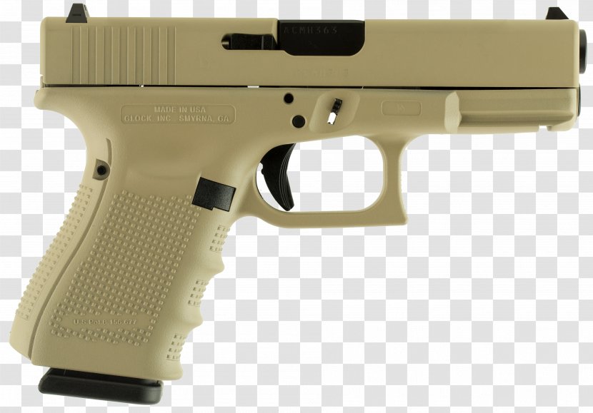 Trigger GLOCK 19 17 9×19mm Parabellum - Weapon - Handgun Transparent PNG