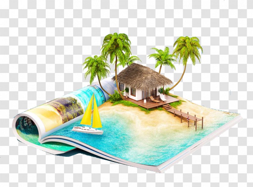 Photography - Fauna - 3D View Of The Cabin Creative Island Transparent PNG