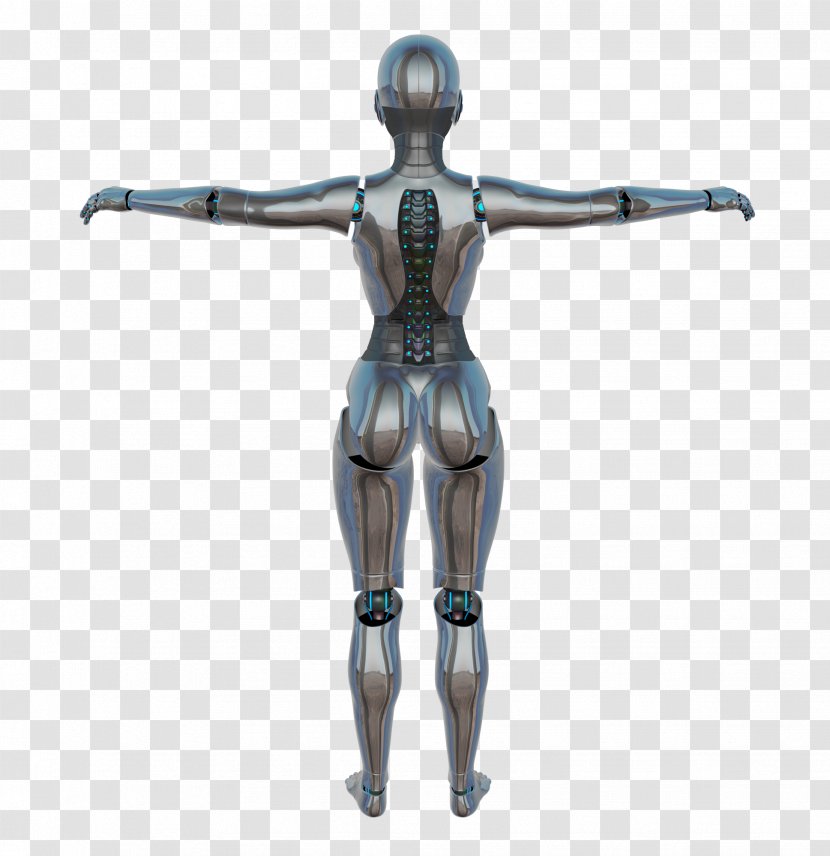 Robot Cyborg Human Back Artificial Intelligence Android - Heart Transparent PNG
