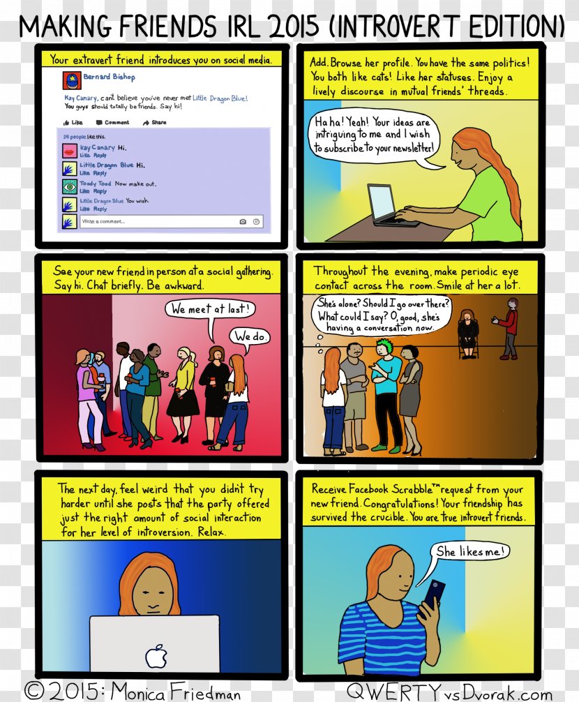 Comics Extraversion And Introversion Real Life Comic Book Online Offline - Cartoon - Leaden Transparent PNG