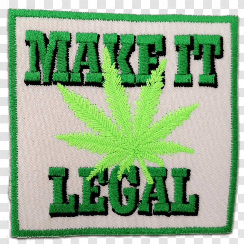 Legality Of Cannabis Hemp Embroidered Patch Hashish - Smoking Transparent PNG
