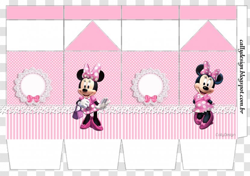 Minnie Mouse Mickey Drawing Pink - Text - Mini Transparent PNG