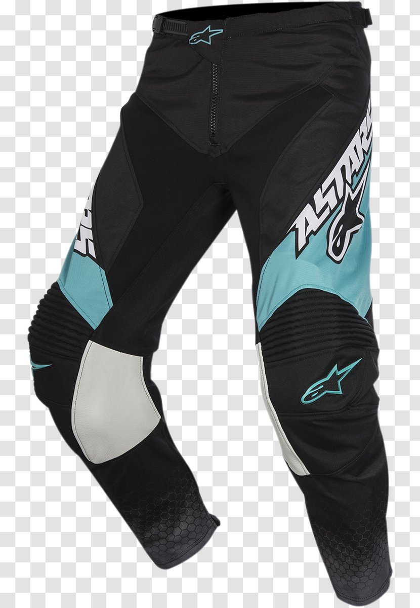 Alpinestars Motorcycle Motocross Pants Jersey - White Transparent PNG