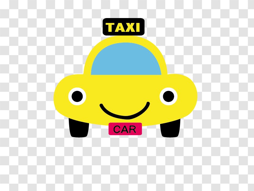 Taxi Cartoon - Product Design Transparent PNG