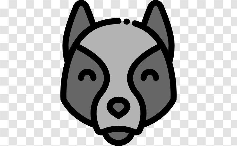 Clip Art Dog - Black And White Transparent PNG