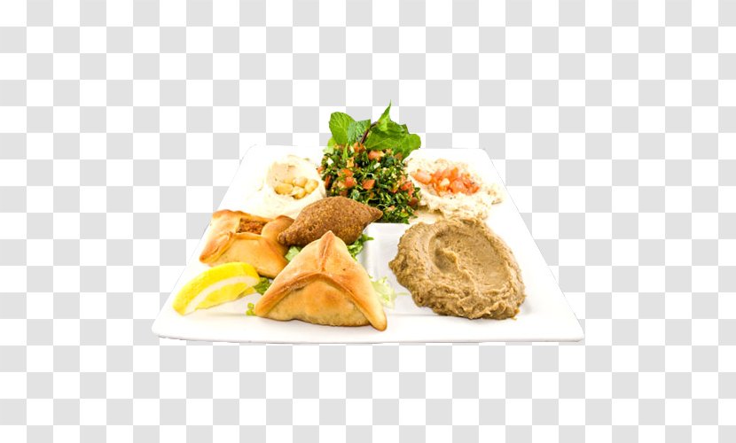 Vegetarian Cuisine Lebanese Full Breakfast Meze Samaya Restaurant Traiteur Libanais - Plate Transparent PNG