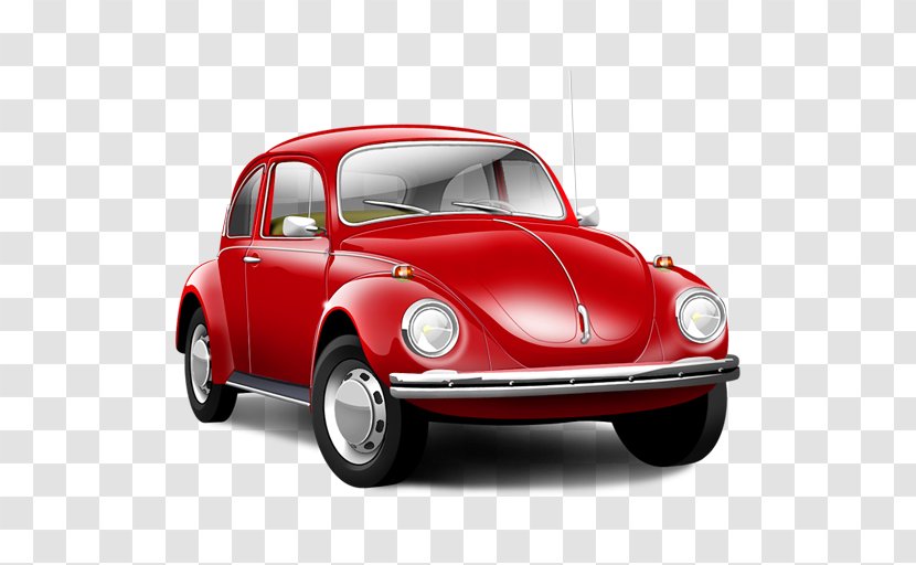 Sports Car Volkswagen Beetle Icon - Truck - Red Old Image Transparent PNG