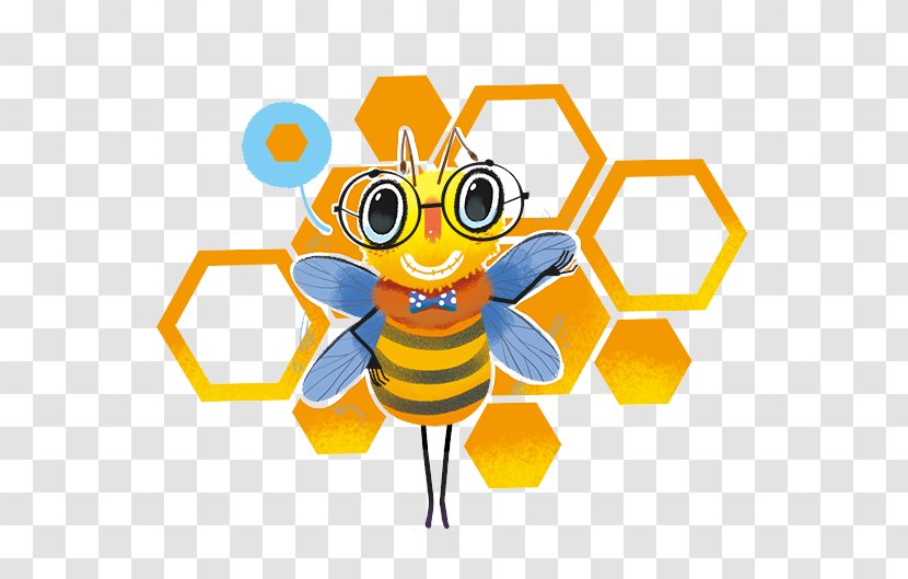 Honey Bee Apidae Illustration - Pollinator Transparent PNG