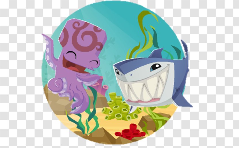 National Geographic Animal Jam Octopus Shark - Art - Session Transparent PNG