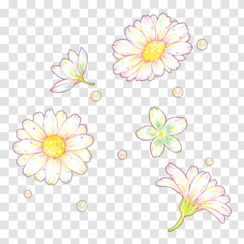 Floral Design Chrysanthemum Cut Flowers Pattern Dahlia - Aesthetic Sunflower Sticker Preppy Stickers Transparent PNG