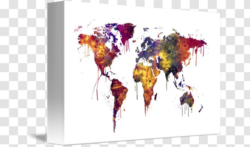 World Map Chile Collection - Watercolor Transparent PNG