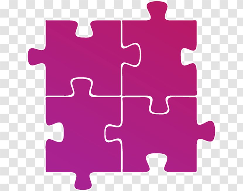 Jigsaw Puzzle Pieces, Purple. - Puzzles - Photography Transparent PNG