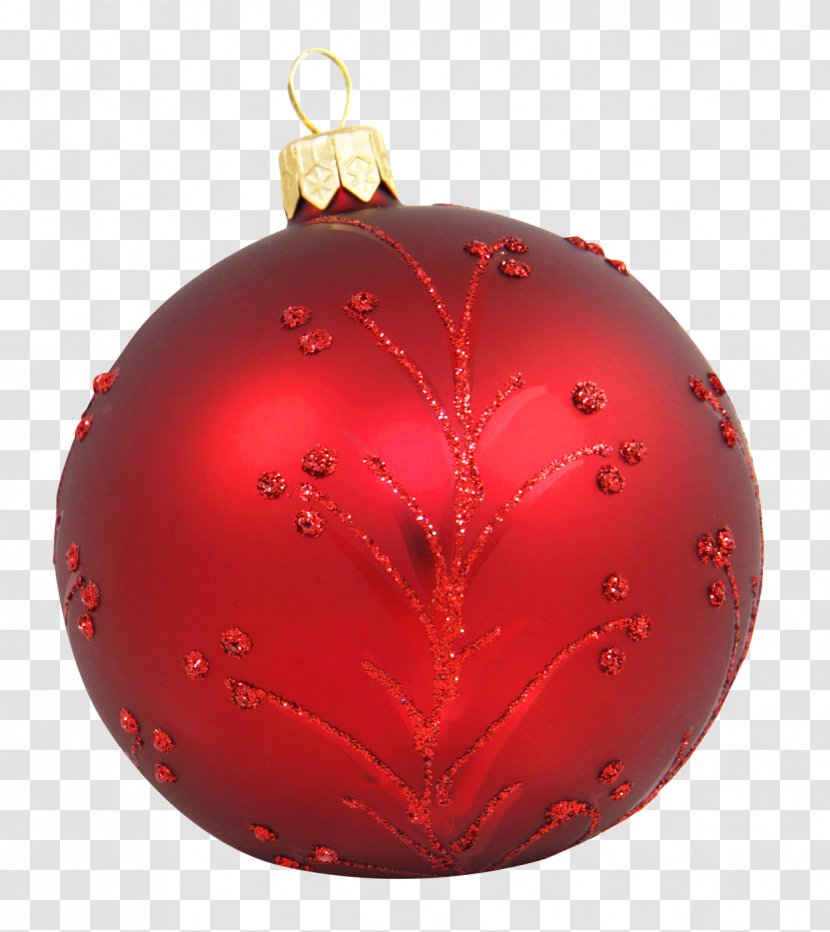 Christmas Ornament Red - Ball Transparent PNG