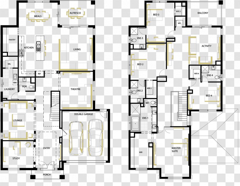 Floor Plan Line Pattern - Diagram Transparent PNG