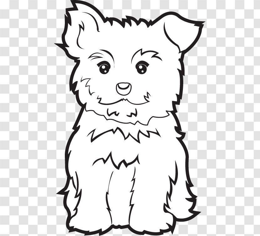 Yorkshire Terrier Coloring Book Puppy Morkie Yorkipoo - Page - Dog Poo Transparent PNG