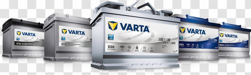VARTA Electric Battery VRLA Automotive Start-stop System - Vrla - Aluminium Transparent PNG