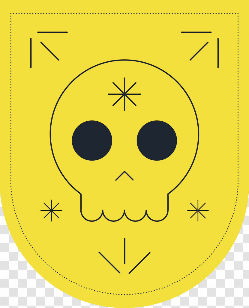 Smiley Yellow Face Line Area Transparent PNG