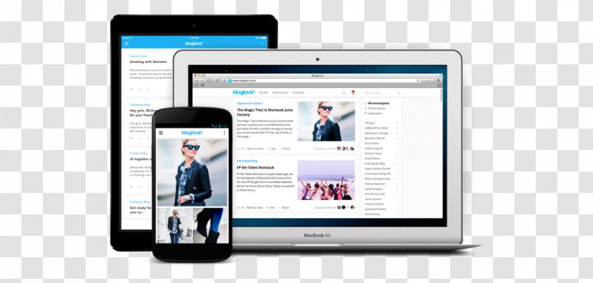 Smartphone Computer Software Bloglovin' Handheld Devices - Journalism - Laptop Tablet Transparent PNG
