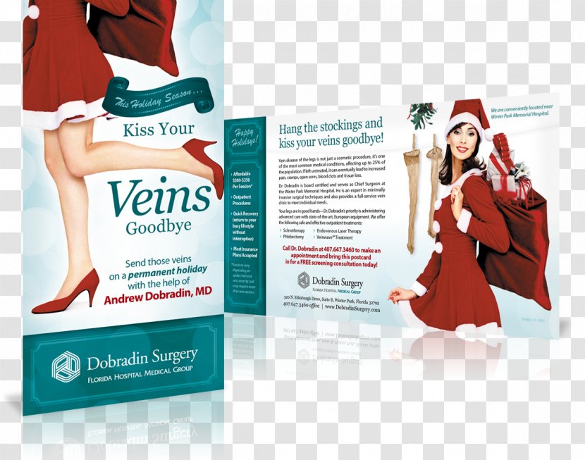 Varicose Veins Flyer Telangiectasia Advertising - Underneath The Mistletoe Transparent PNG