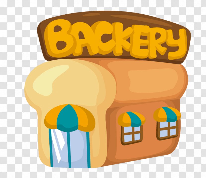 Bakery Bread Hamburger Vector Graphics Cartoon - Cute House Transparent PNG