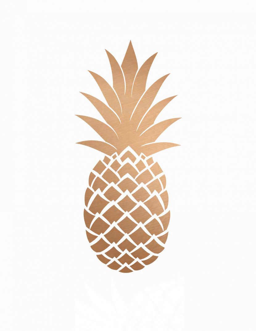 Pineapple Gold Desktop Wallpaper - Spoonflower Transparent PNG
