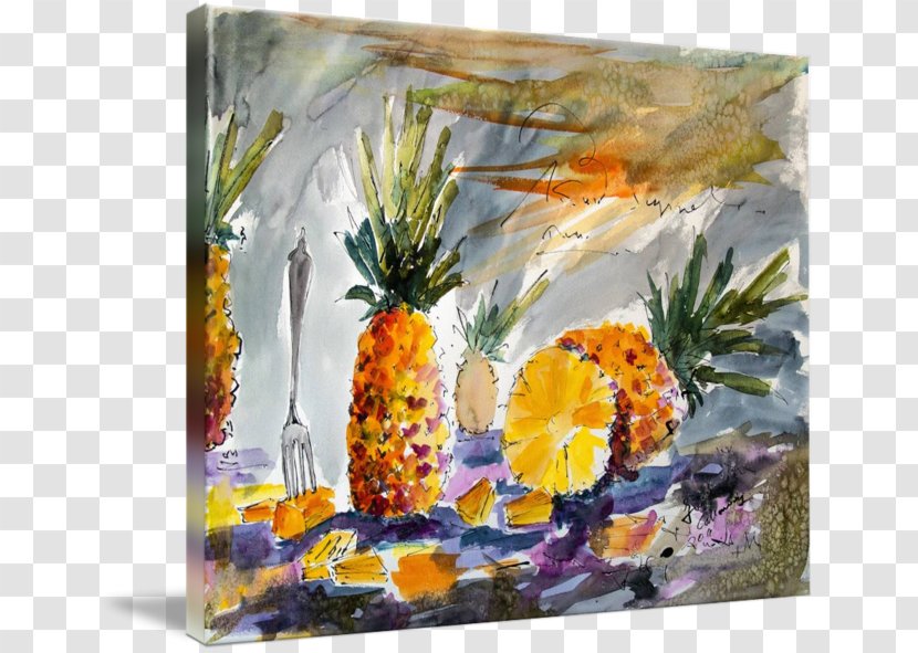 Pineapple Still Life Watercolor Painting Acrylic Paint - Flower Transparent PNG