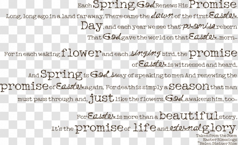 Art Easter Boho-chic Spring Document - Blessings Transparent PNG