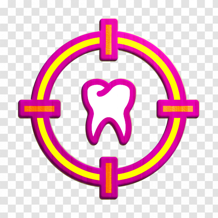 Dentistry Icon Tooth Icon Target Icon Transparent PNG