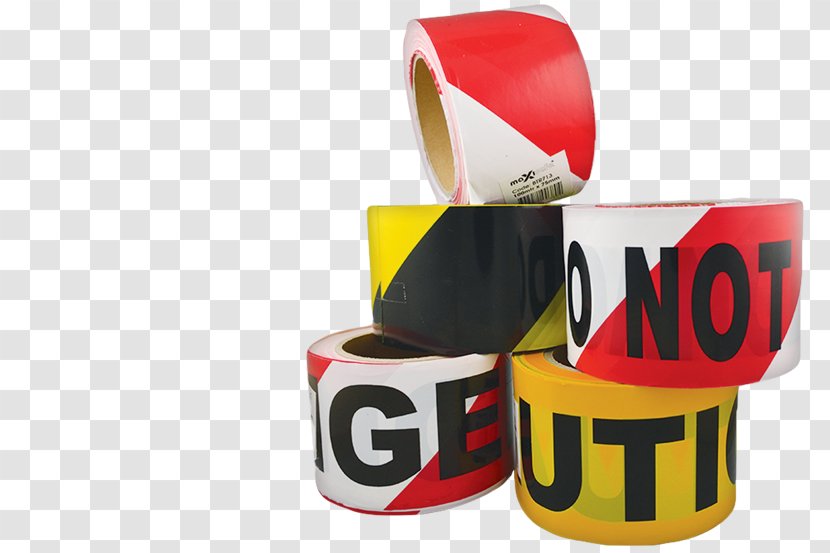 Adhesive Tape Barricade Red White Yellow Transparent PNG