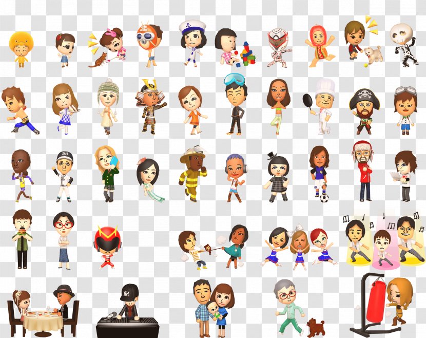 Tomodachi Life Nintendo 3DS Game Mii - QR Codes Transparent PNG