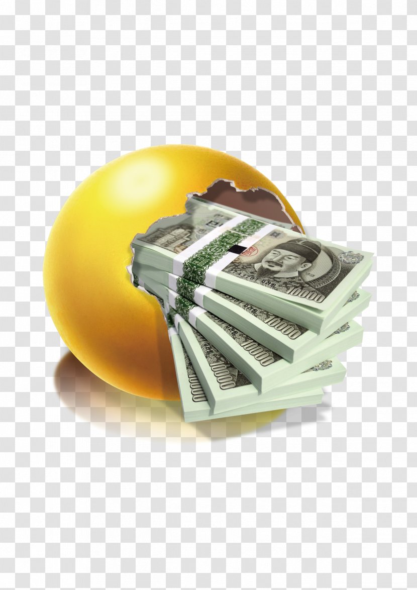 Chicken Money Cash Egg - Saving - Golden Transparent PNG