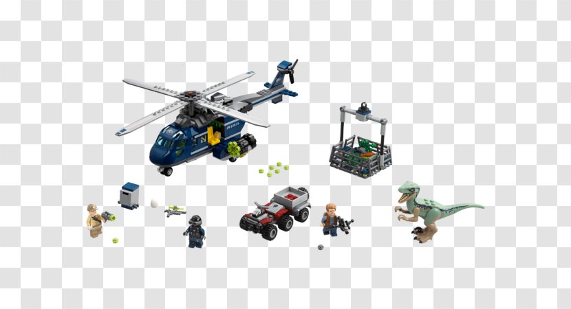 LEGO Jurassic World Blue's Helicopter Pursuit 75928 Toy Walmart Transparent PNG