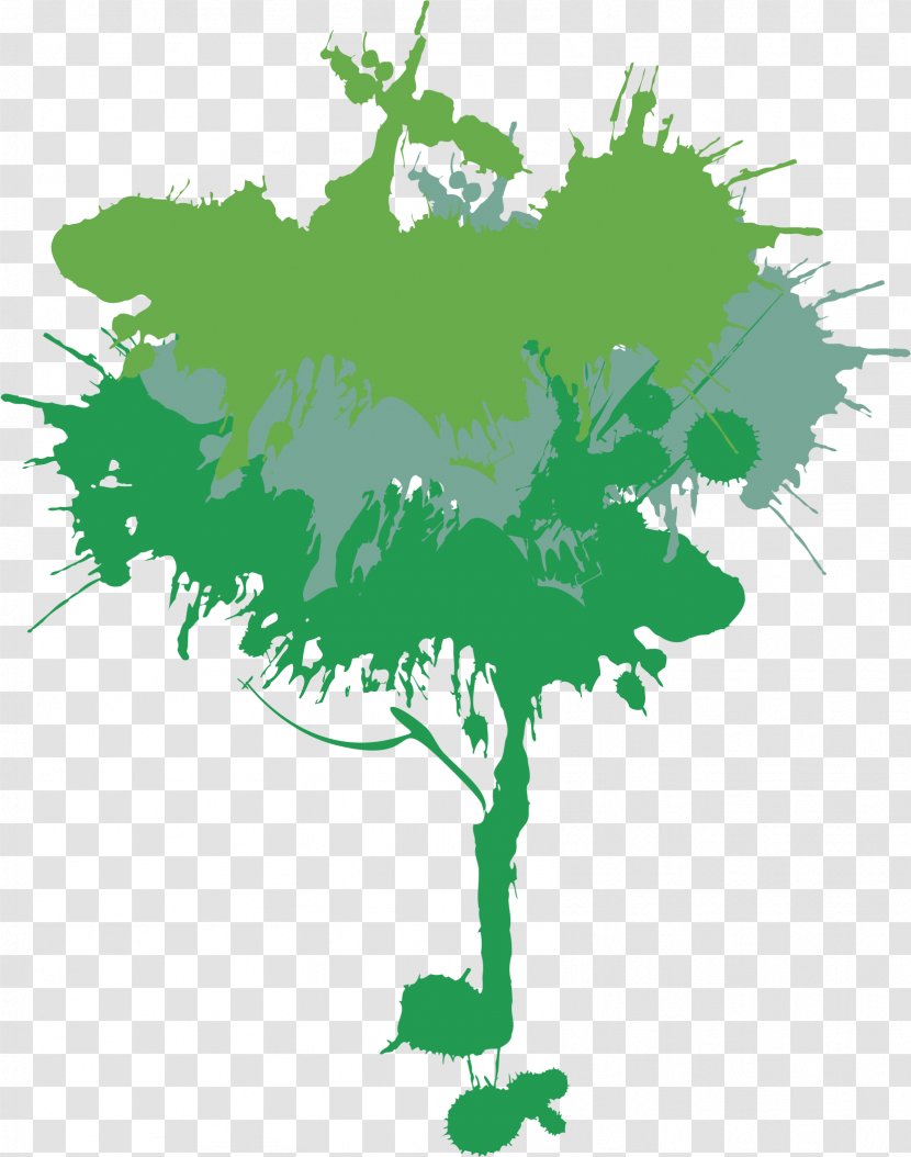 Tree - Flora - Ink Jet Transparent PNG