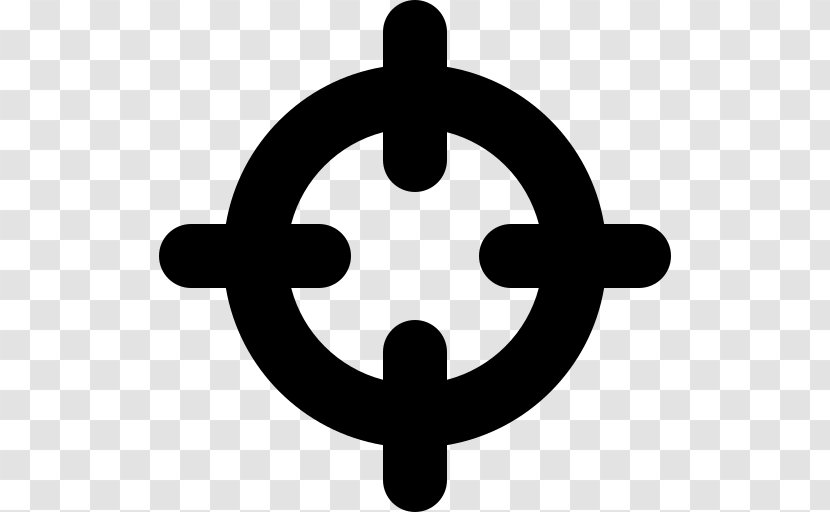 Symbol Icon Design Shooting Target - Black And White Transparent PNG